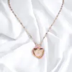 sparkling heart necklace