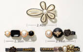 Korean flower hair clips set